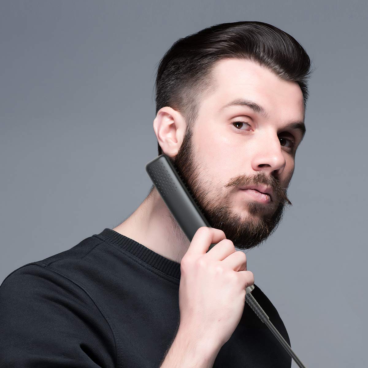 - Lidasen Beard Straightener Combs for Men | Multifunctional Ionic Hair Beard Straightener Brush | Heated Beard Brush -