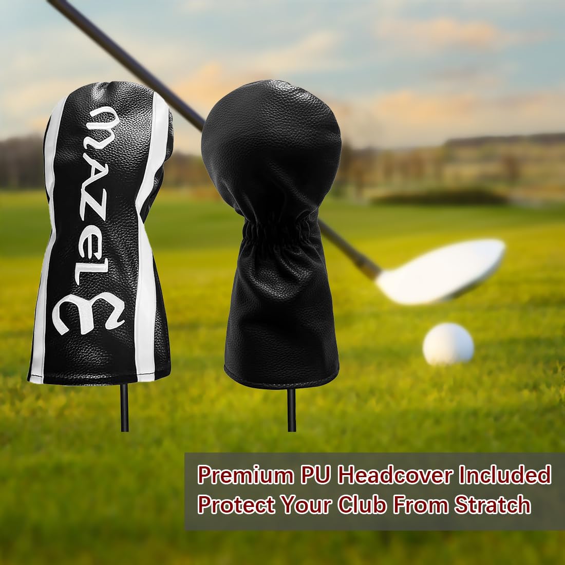 - MAZEL Titanium Golf Driver for Men | Graphite Shaft 45 Inch Flex Regular | 460CC Driver -