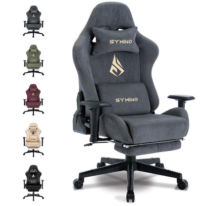- Symino Gaming Chair | Computer Chair with Footrest | Headrest and Lumbar Support | Ergonomic -