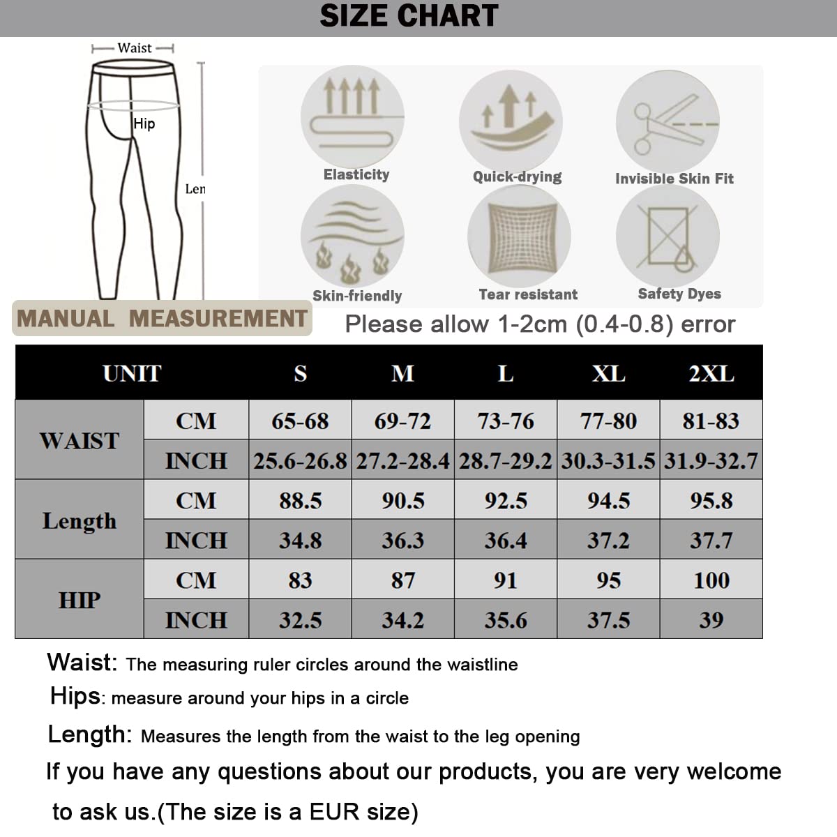 - Smatstyle Compression Trousers | Men's Sports Leggings | Running Trousers -