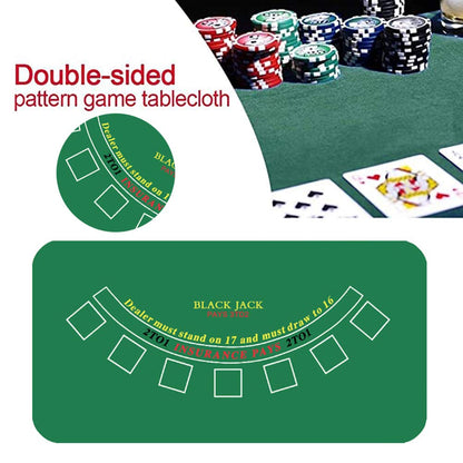 - Prevessel Playing Cards Poker Mat | Portable Rubber Table Top Smooth Surface -