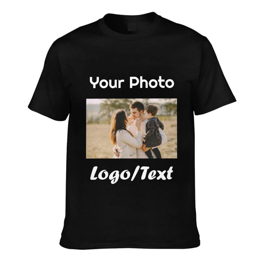 - Personalised T-Shirts for Men | Customised Short Sleeve Tee Shirts with Photo/Logo -