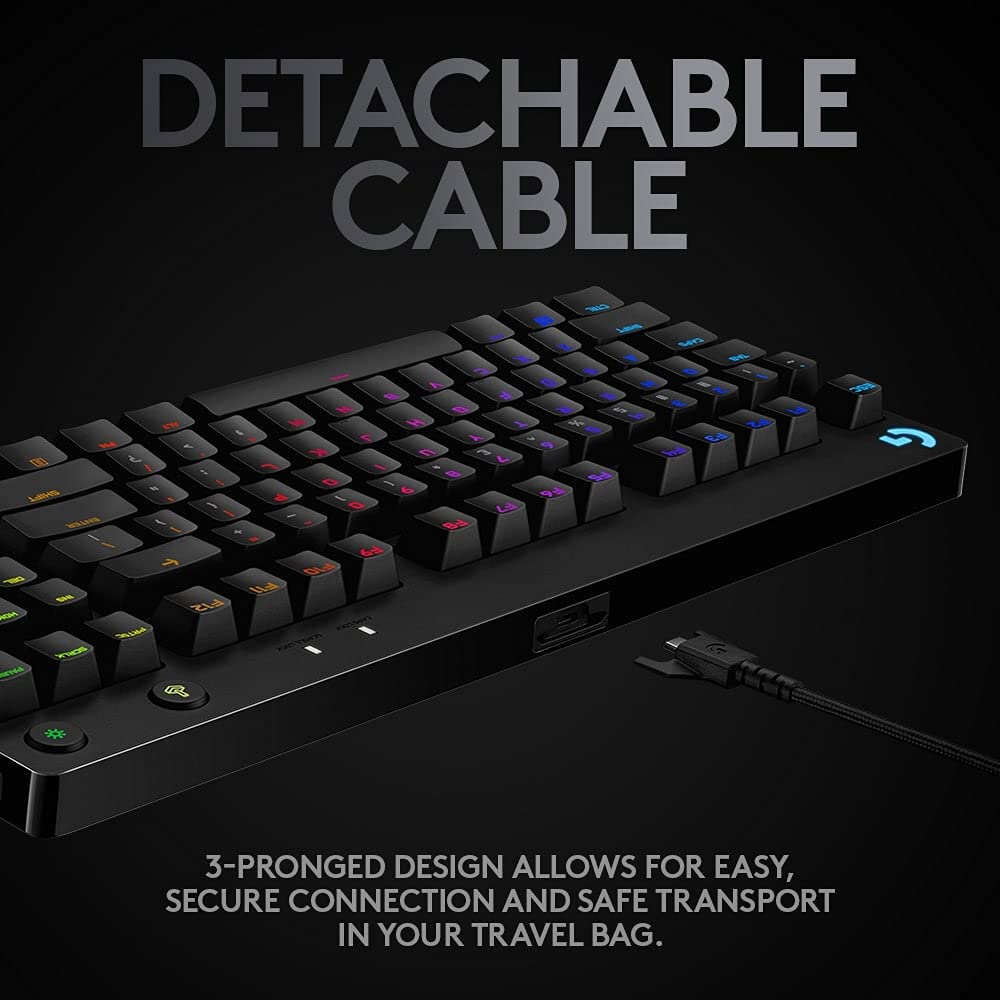 - Logitech G PRO TKL Mechanical Gaming Keyboard | GX Blue Clicky Key Switches -