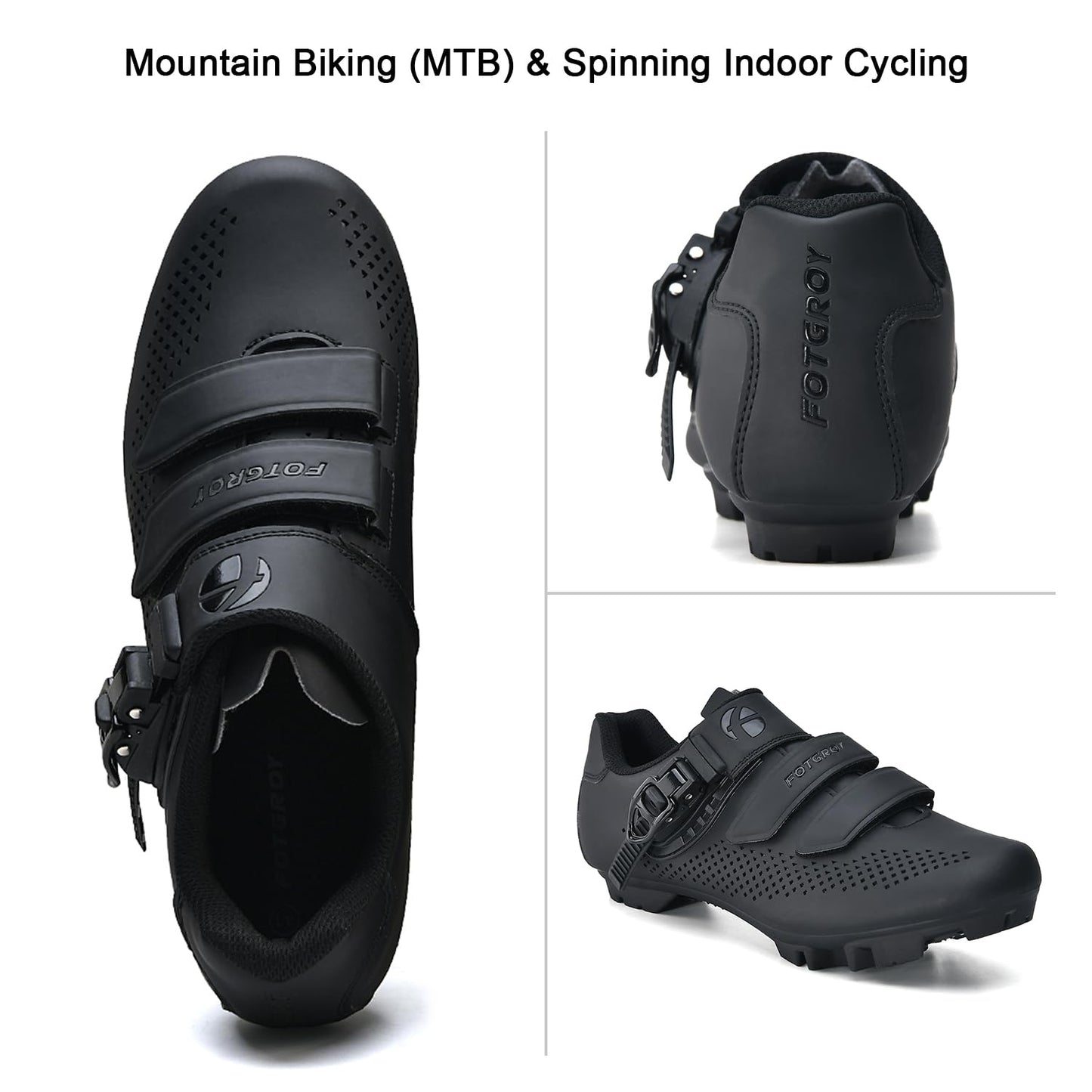 - FOTGOAT Mens Mountain Bike Cycling Shoes -