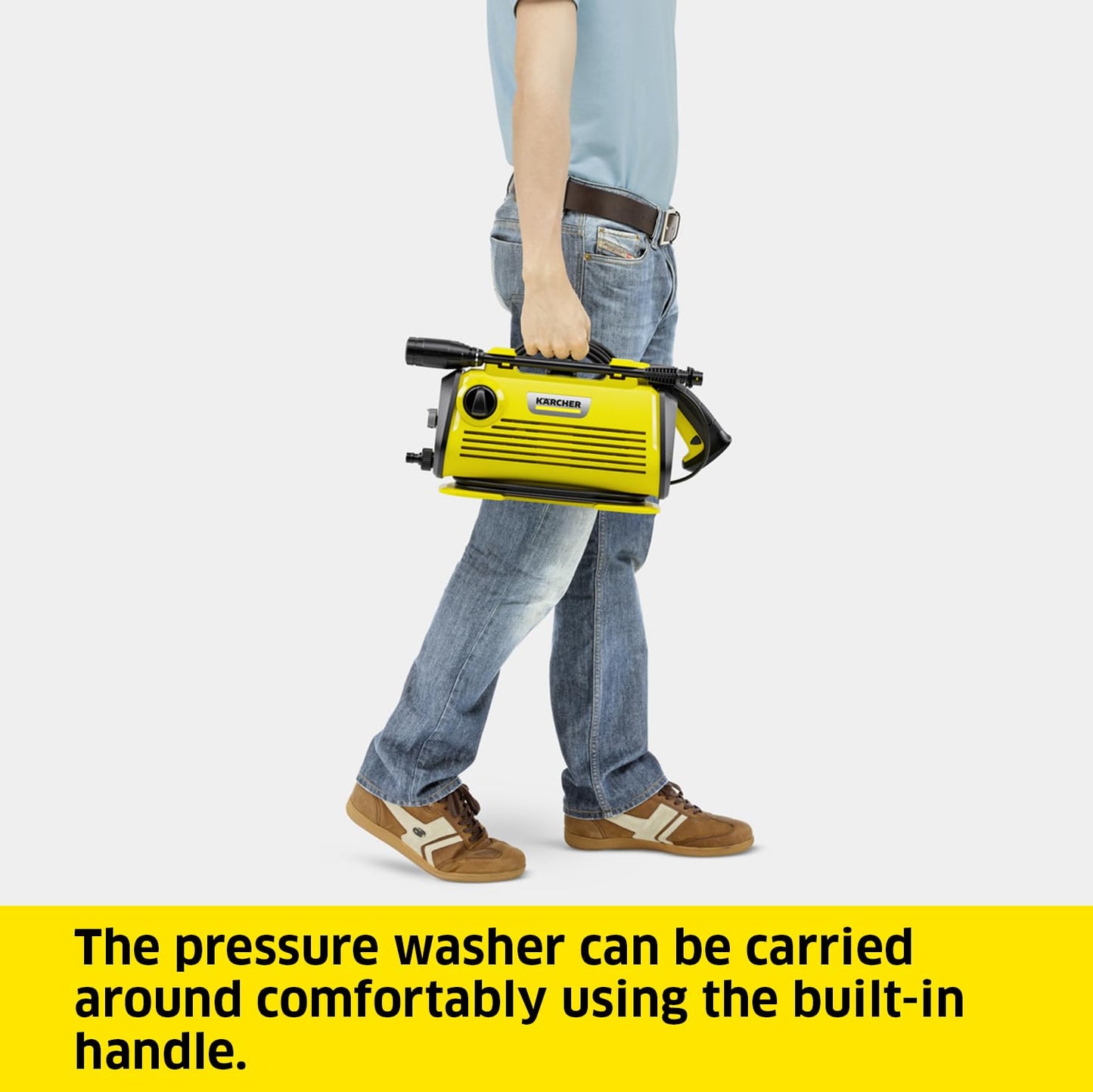 - Kärcher K 3 Horizontal Pressure Washer | High-Pressure Hose and Gun, Spray Lance, Dirt Blaster -