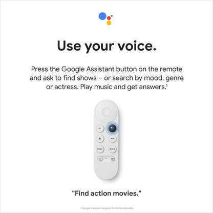Chromecast with Google TV (HD) Snow – Streaming entertainment on your TV with voice search remote – Watch movies, shows, Netflix, NOWTV and more