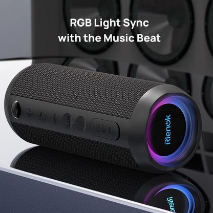 - RIENOK Bluetooth Speaker | Portable Wireless Bluetooth Speaker | Waterproof Outdoor Speaker -