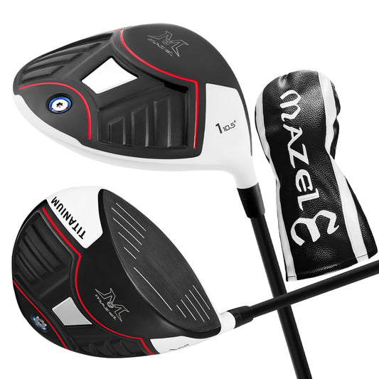 - MAZEL Titanium Golf Driver for Men | Graphite Shaft 45 Inch Flex Regular | 460CC Driver -