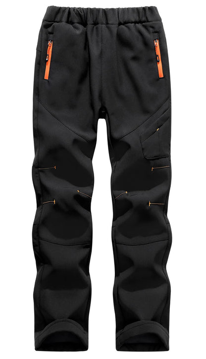 - SEAUR Kids Hiking Trousers | Waterproof Winter Trousers with Zip-up Side Pockets -