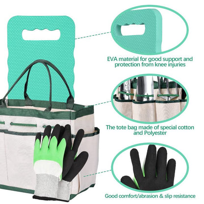 - LBSTP Gardening Hand Tool Gift Kit | 10 Piece Heavy Duty Garden Tool Sets -