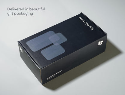 - Franklin Lade Glass Storage Jars | 3 Piece Set 900ml | Airtight Bamboo Lids | Glass Jars with lids | Tea Coffee Sugar Canisters | Pantry Storage Containers | Storage Jars for Kitchen -