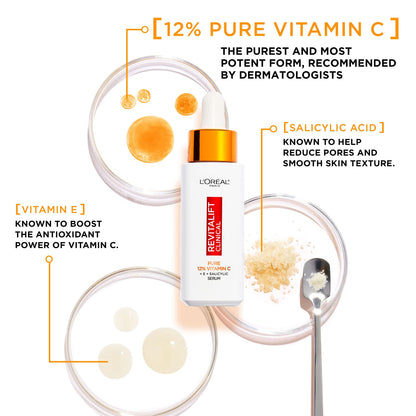 - L'Oréal Paris Revitalift | Pure Vitamin C Brightening Serum -