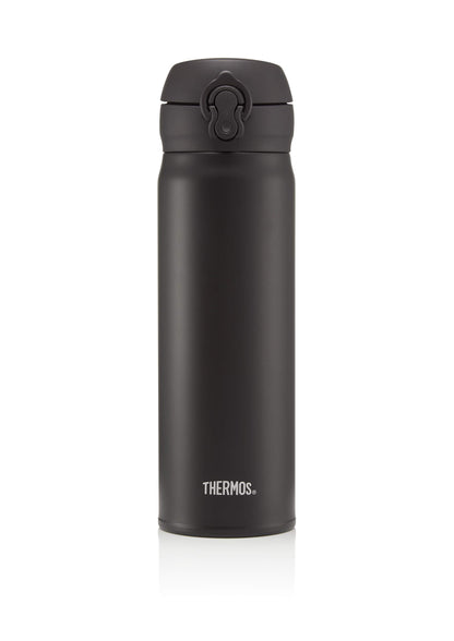 - Thermos Flask, Stainless Steel | Matt Black | 470 ml -