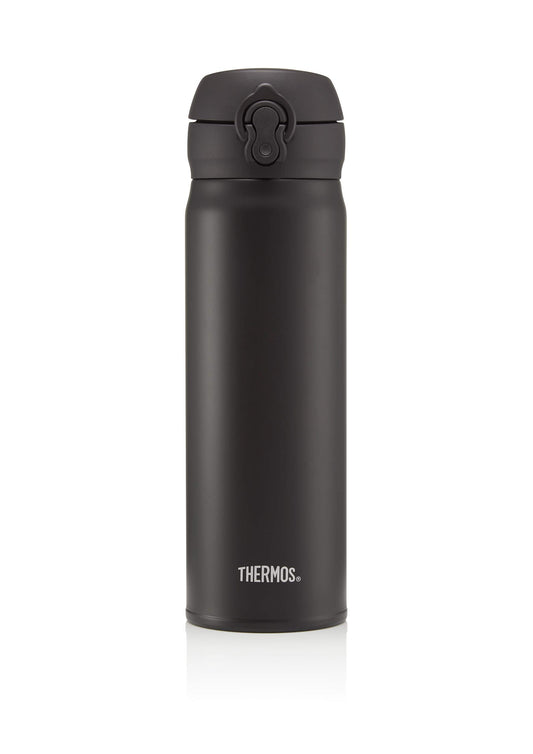 - Thermos Flask, Stainless Steel | Matt Black | 470 ml -