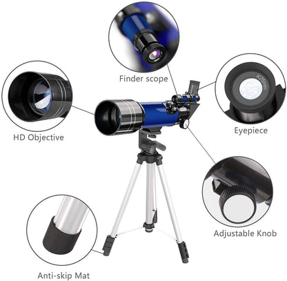 - EMARTH Telescope | 70mm Astronomical Refractor Telescope with Adjustable Tripod | Finder Scope -