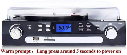 - DIGITNOW! Vinyl Record Player | Bluetooth Turntable with Stereo Speakers | Turntable for Vinyl to MP3 with Cassette Play | AM/FM Radio | Remote Control -