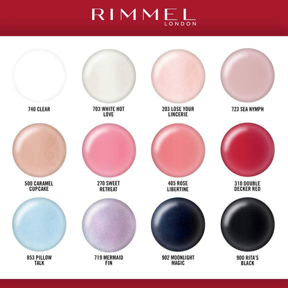 - RIMMEL LONDON | 60 Seconds Super Shine Nail Polish Set | Precise One Stroke Application | Up To 10 Days Wear | 12 Assorted Shades -