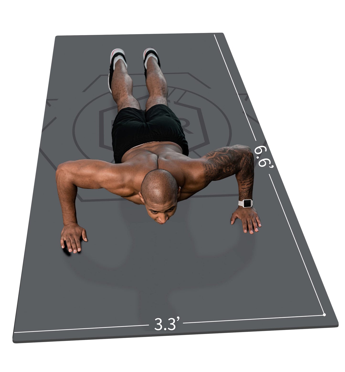 - LaiEr Yoga Mat Extra Size TPE Exercise Mat for Men | Non Slip Mat for Workout -