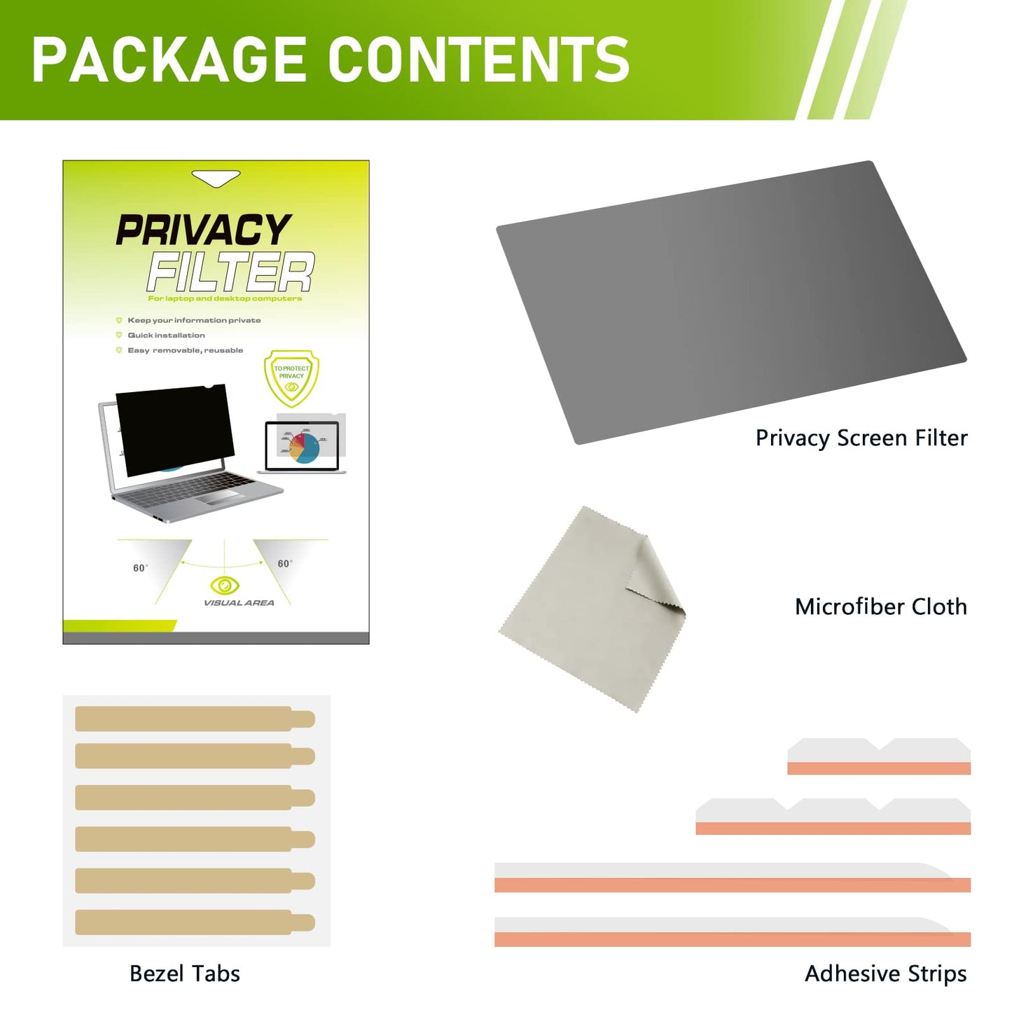 - SOPPY 14 inch Anti Spy Laptop Privacy Screen Filter for 16:10 Widescreen Display | Anti Glare Screen Protector for NoteBook -