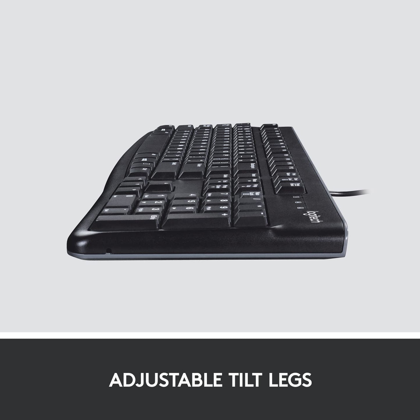 - Logitech K120 Wired Keyboard for Windows | USB Plug-and-Play | Full-Size | Spill-Resistant -