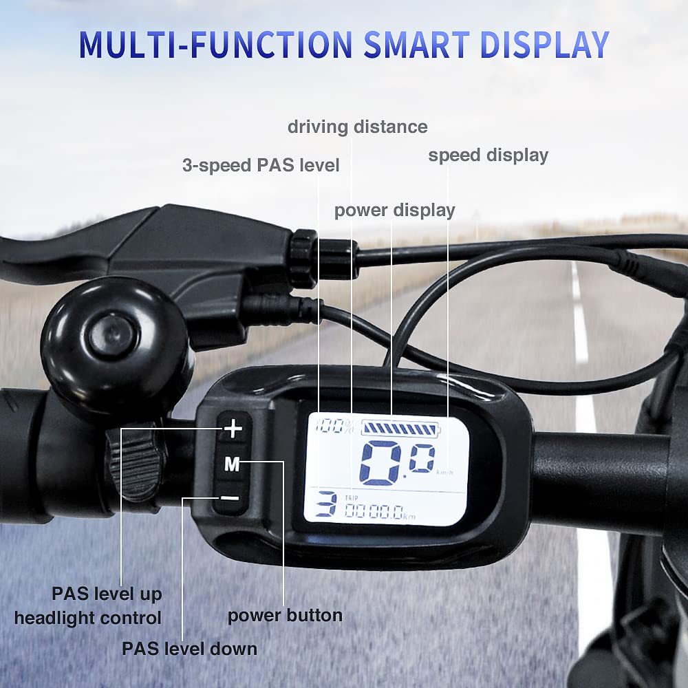- Fafrees Electric Bike, 20" Folding Electric Bikes for Adults | 36V 16Ah/576Wh Removable Battery Ebike 90KM Mileage Pedal Assist | 3.0" Fat Tire Electric Bike -