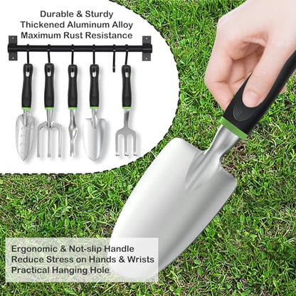 - Fixmend Garden Tools | 11 Pieces Gardening Tools | Stainless Steel Garden Tools Set -
