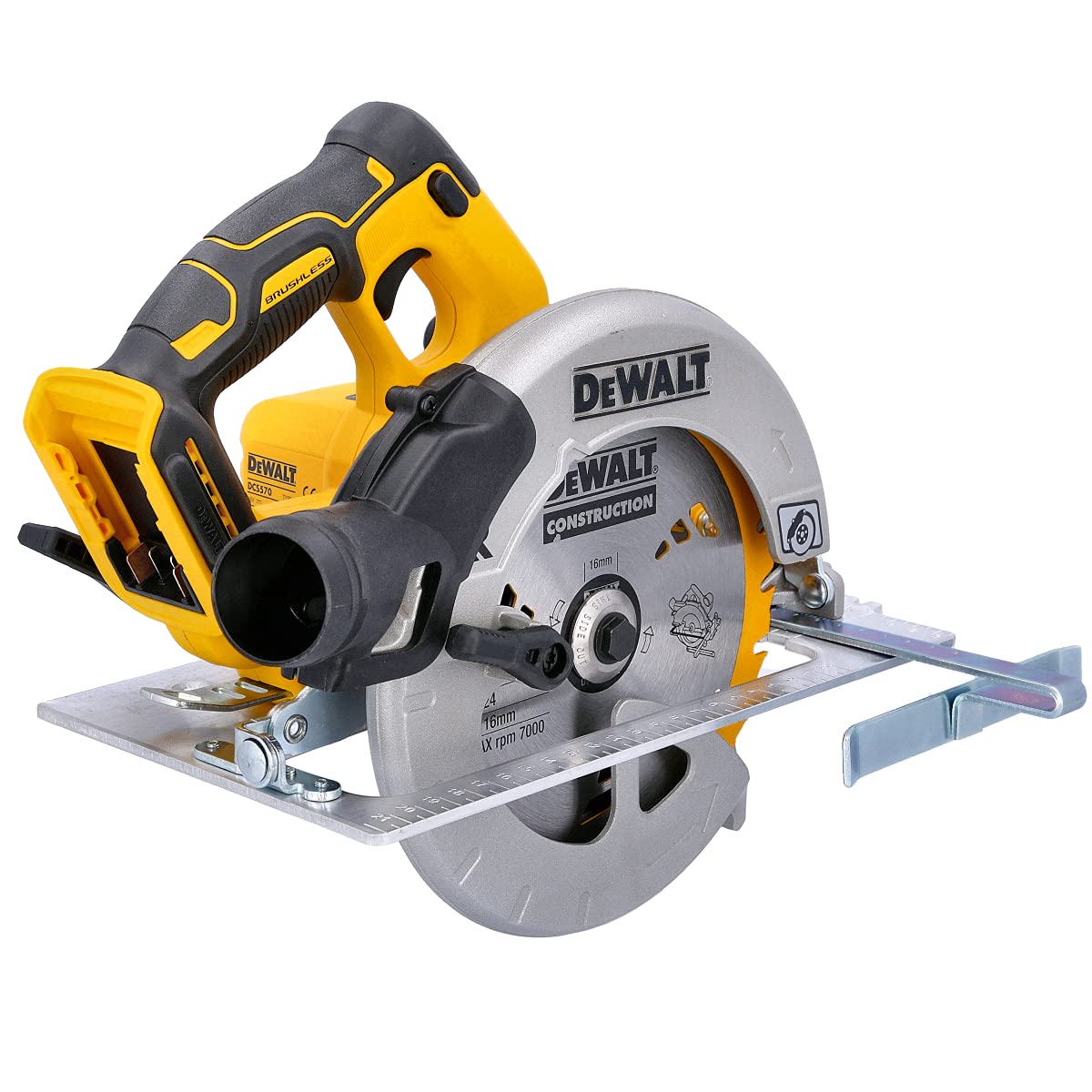 Dewalt DCS570 18V XR Brushless Circular Saw with 2 x 5Ah Batteries, Charger & Case