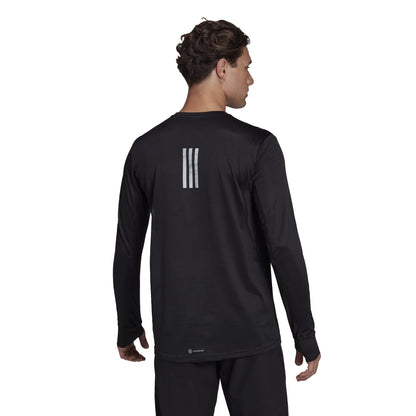 Adidas H58590 OTR LONG SLEEVE Sweatshirt Men's black/REFLECTIVE SILVER S