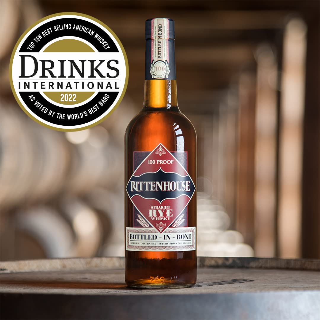 - Rittenhouse Straight Rye Whisky | Bottled-In-Bond | 70cl | 50% ABV -