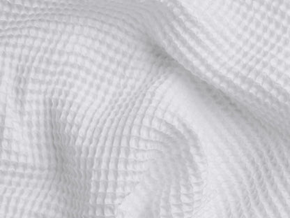 A & B TRADERS Lightweight Cotton Summer Unisex Waffle Spa Bathrobe One Size