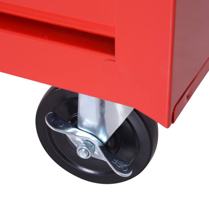 - DURHAND Roller Tool Cabinet Storage Chest Box | 7 Drawers | Roll Wheels | Garage Workshop -