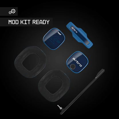 ASTRO Gaming A40 TR Wired Gaming Headset + MixAmp Pro TR, Astro Audio V2, Dolby Audio, Swappable Mic, Game/Voice Balance Control, for PS5, PS4, PC, Mac - Black/Blue