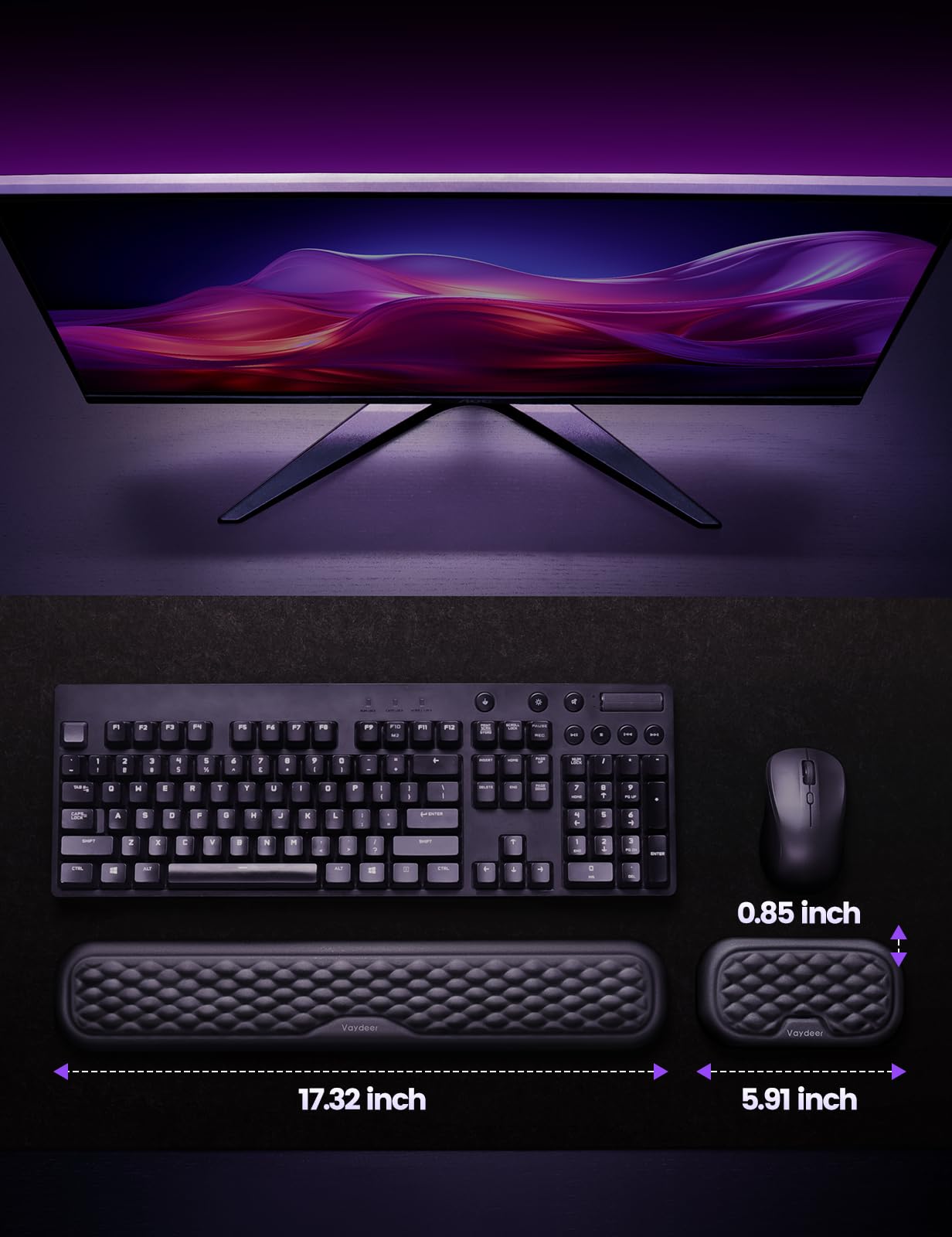 - VAYDEER Keyboard and Mouse Rest -