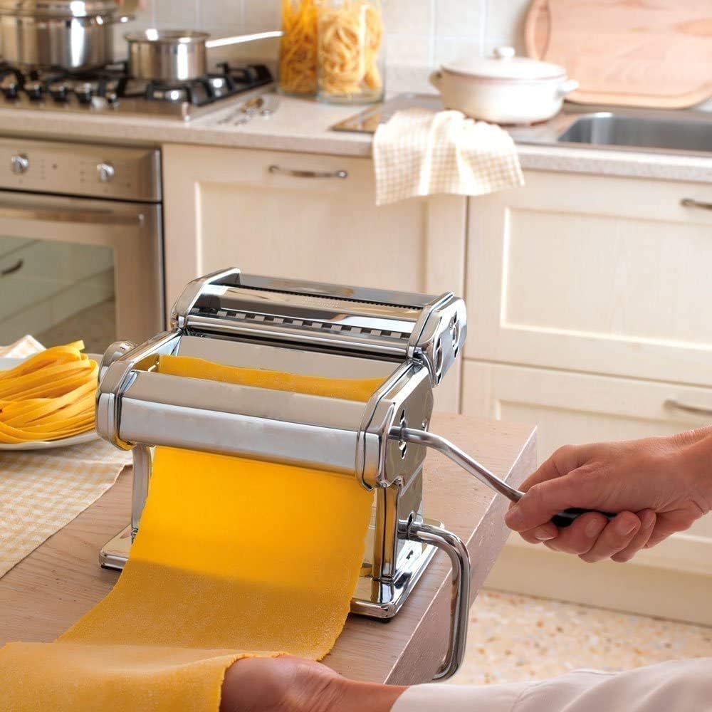 - Pasta Machine | 150 Roller Manual Pasta Makers with 7 Adjustable Thickness Setting -