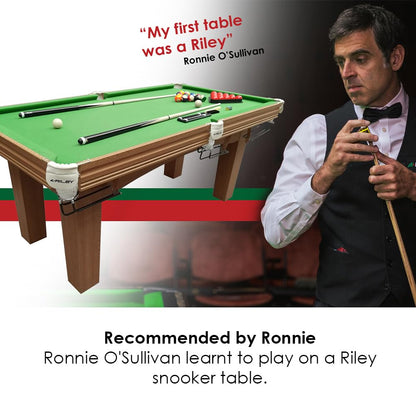 - Riley Traditional 6ft Snooker Table | Supplied with Spots & Stripes for American Pool as well as Snooker Balls -