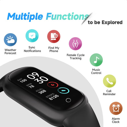 - TOOBUR Fitness Tracker Watch | Heart Rate/Sleep Tracker| IP68 Waterproof -