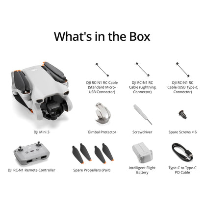 - DJI Mini 3 – Lightweight 3x Mechanical Gimbal Mini Camera Drone With 4K HDR Video -