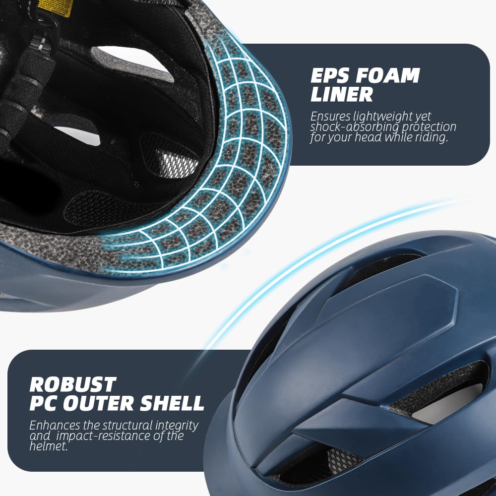 - EASTINEAR Adults Bike Helmet | LED Taillight Cycle Helmet -