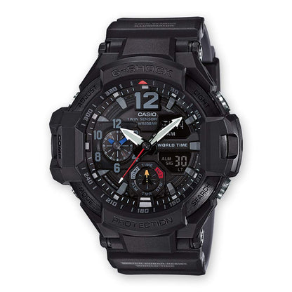 Casio Mens Analogue-Digital Quartz Watch with Resin Strap GA-1100-1A1ER