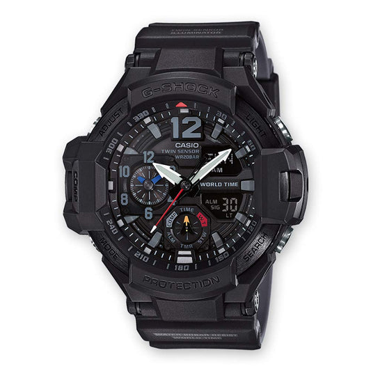 Casio Mens Analogue-Digital Quartz Watch with Resin Strap GA-1100-1A1ER