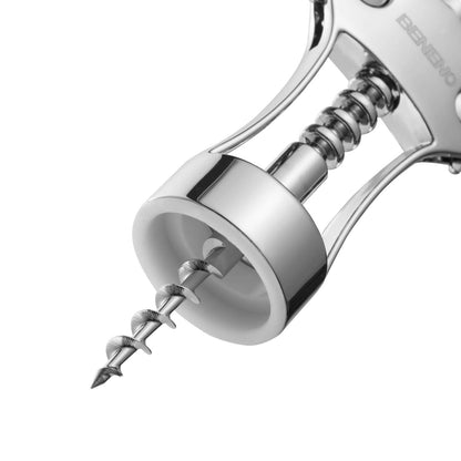 Corkscrew Bottle Opener, Beneno Premium Corkscrews Wine Bottle Opener with Multifunctional Corks and Caps Bottle Opener, Silver