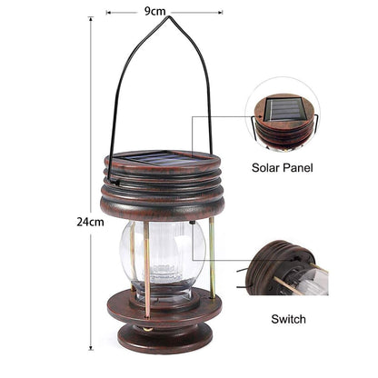 - Solar Hanging Lanterns | 2 Pack Outdoor Garden Table Lamp -