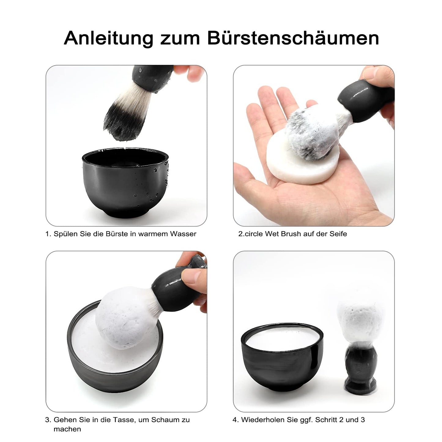 - Men's Shaving Set | Stainless Steel Shaving Razor&Brush -