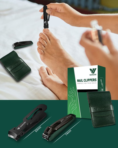 - VANWIN Nail Clipper Set 2 Pack, Heavy Duty Toenail Clippers for Thick Toenails -