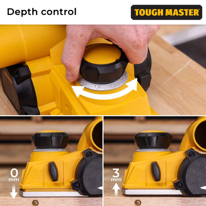 - Electric Wood Planer | 110mm 1000W | Portable Hand Planer | 16000 RPM -