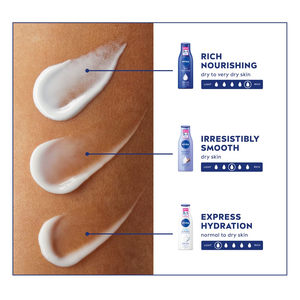 - NIVEA Rich Nourishing Body Lotion | (400ml) | NIVEA Moisturiser for Dry Skin -