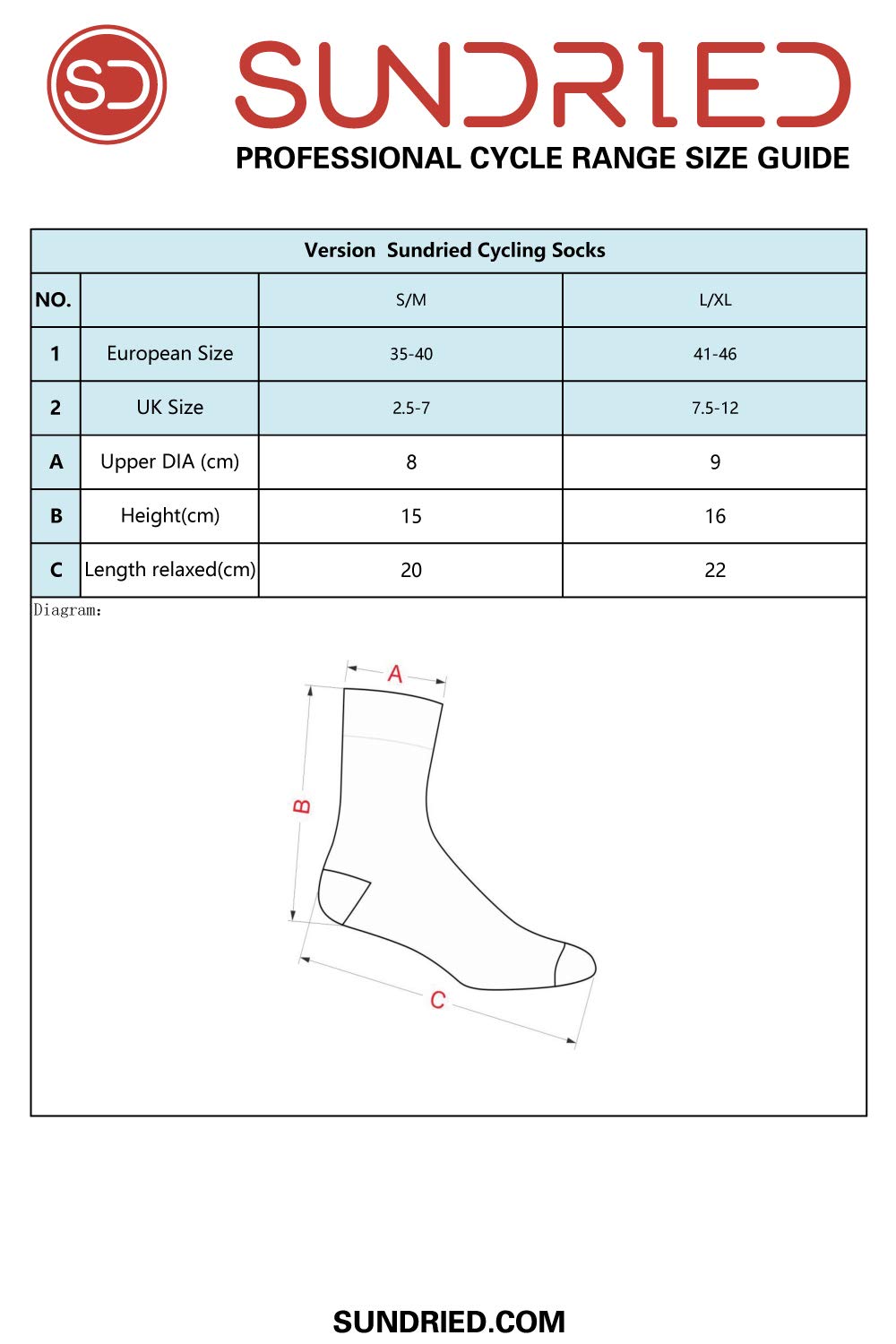 - Sundried Professional Cycle Crew Socks | Black Cycling Socks with Reflective Detail -
