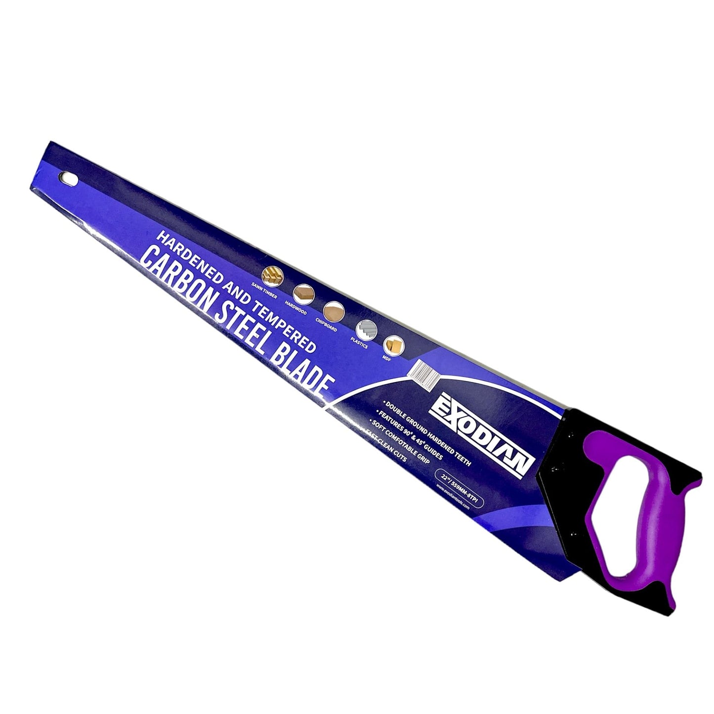- EXODIAN 22" (600mm) Handsaw | 8tpi 1st Fix Hand Saw (for Wood, Plastic, Gardening) -