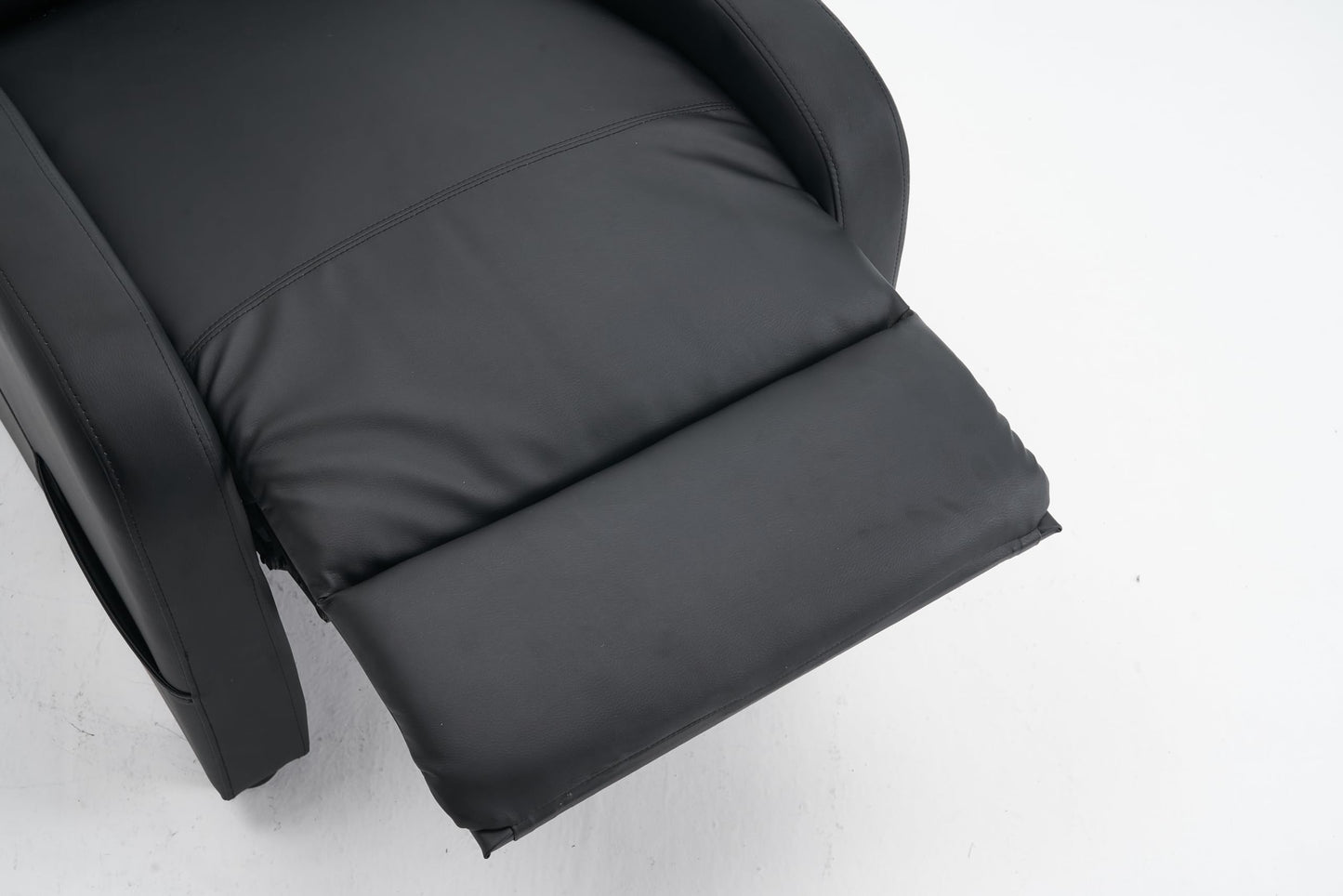 - Requena Recliner Armchair | PU Leather | Sofa Lounge With Leg Rest and Reclining Functions | Black -
