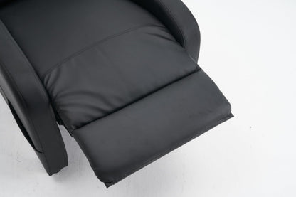 - Requena Recliner Armchair | PU Leather | Sofa Lounge With Leg Rest and Reclining Functions | Black -